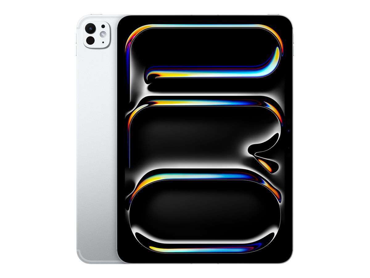 iPad Pro Wi-Fi + Cellular, 11 ", Silver, OLED, Ultra Retina XDR, 2420 x 1668 pixels, Apple M5, 12 GB, 256 GB, 3G, 4G, 5G, Wi-Fi, Front camera, 12 MP, Rear camera, Bluetooth, 6, iPadOS, USB-C charging cable
