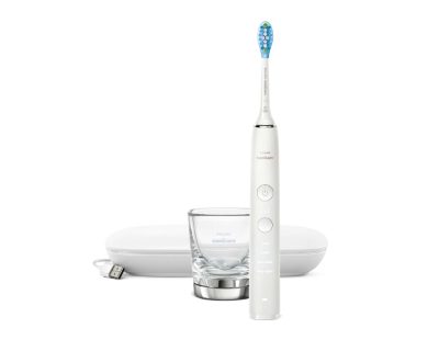 DiamondClean Electric Toothbrush, HX9911/27, Rechargeable, For adults, Number of brush heads included 1, Number of teeth brushing modes 4, Sonic technology, White