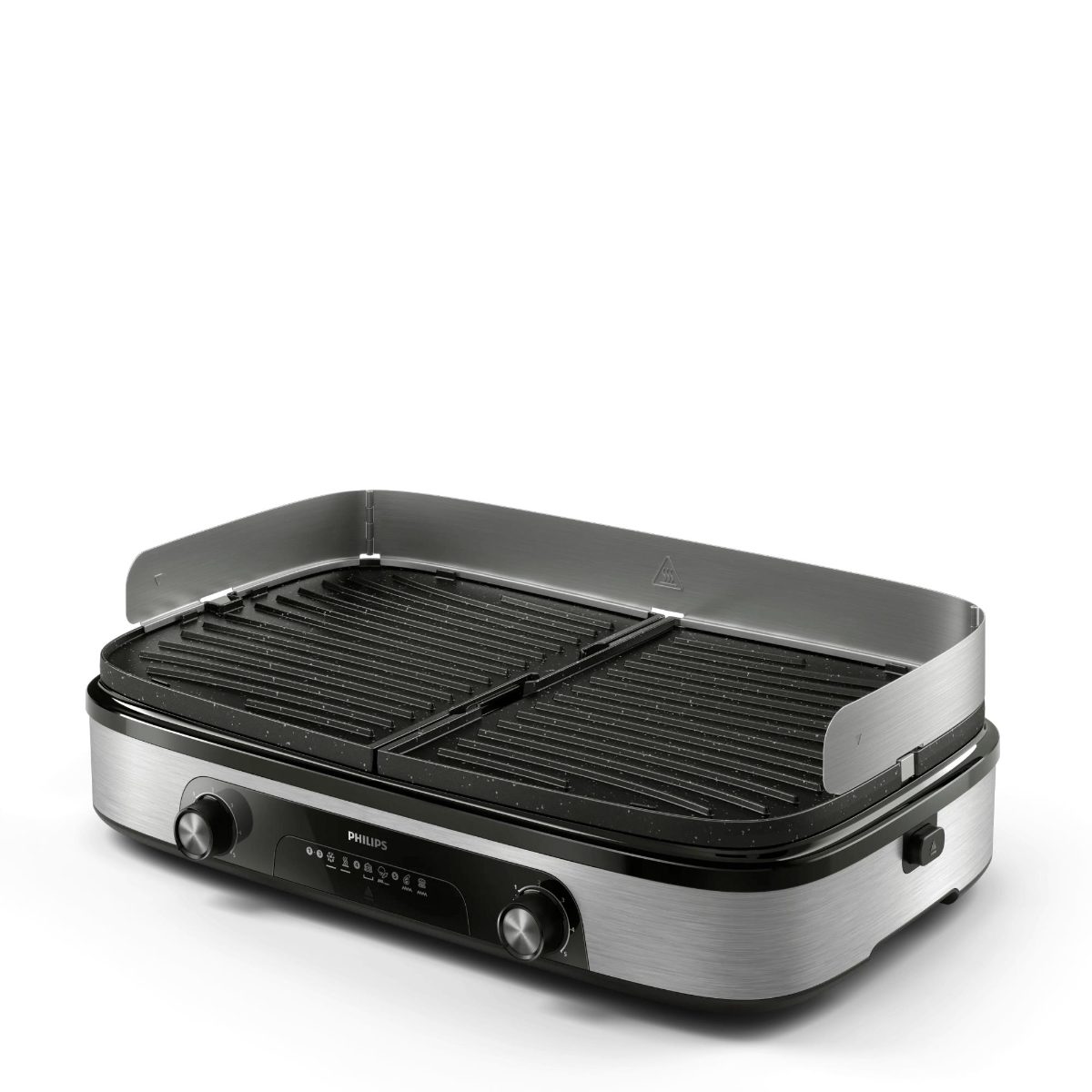 Philips HD6222/90 Table Grill, Black/Stainless Steel, Philips