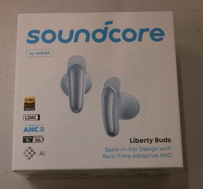 Anker Soundcore True wireless earphones, Liberty Buds, Bluetooth, Semi-in-ear, Microphone, Light Blue, Noise canceling, Noise reduction, DEMO, Warranty 24 month(s), Wireless
