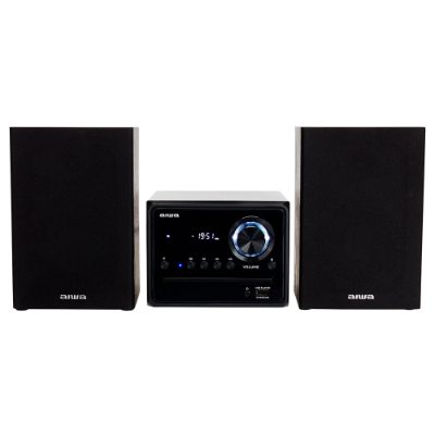 AIWA mikro mūzikas sistēma ar Bluetooth, melna