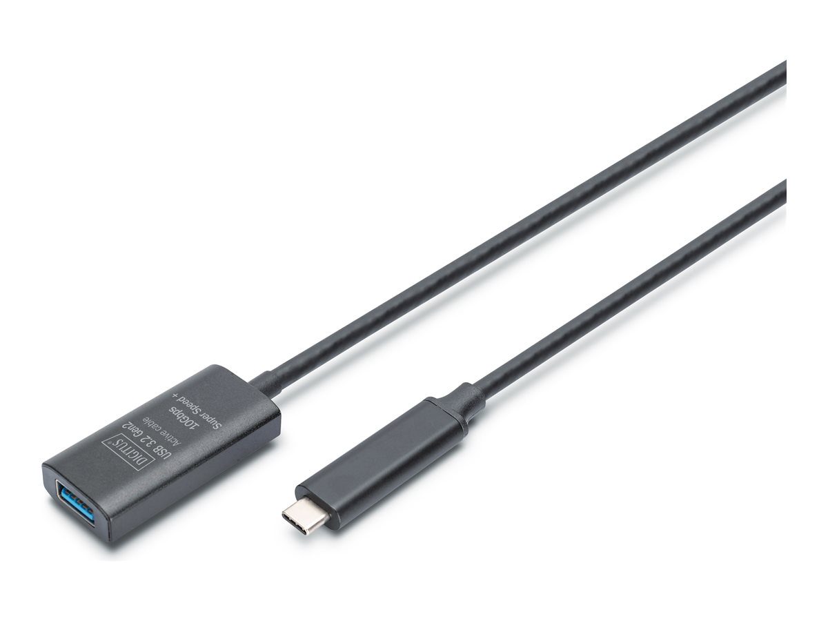 Active USB 3.2 Gen2 10G extension cable, DA-73113, USB-C to USB-A
