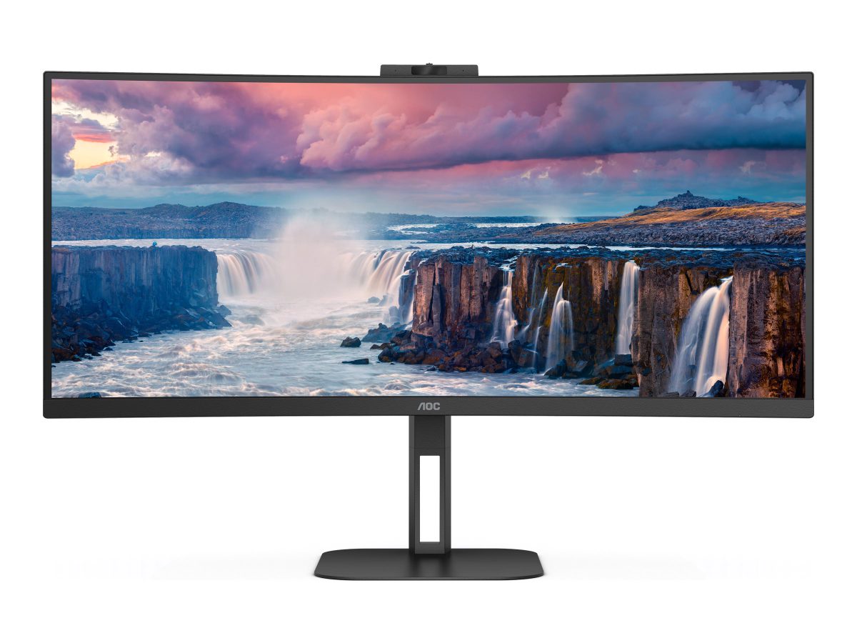 CU34V5CW/BK, 34 ", VA, 21:9, 100 Hz, 4 ms, 3440 x 1440 pixels, HDMI ports quantity 1