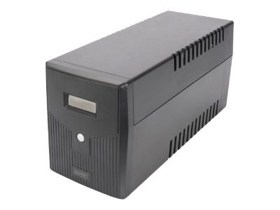 Line-Interactive UPS, Line-Interactive UPS DN-170076, 2000VA/1200W 12V/9Ah x2 battery, 4x CEE 7/7, USB, RS232, RJ45,LCD, Simulated sine wave, 198 x 158 x 380 mm, Weight: 10.5 kg, 2000 VA, 1200 W