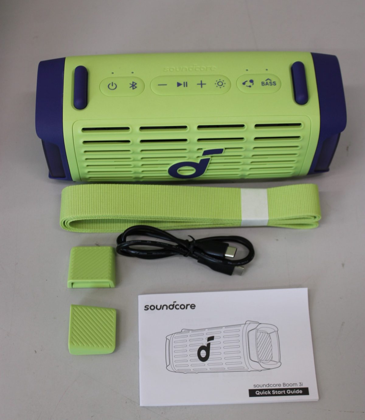 Anker Soundcore Boom 3i Portable Bluetooth Speaker, Green, Anker Soundcore Speaker, Boom 3i, Warranty 24 month(s), 50 W, Waterproof, Bluetooth, Wireless connection, Portable, Green, DEMO