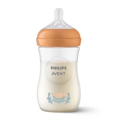 Philips Avent barošanas pudelīte Natural Response 260 ml, vidējas plūsmas knupītis, 1m+