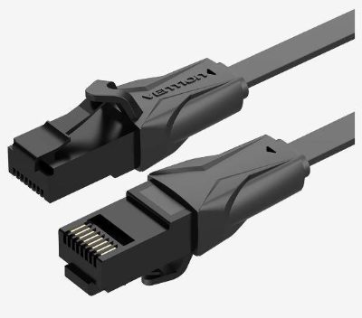 PATCH CABLE CAT.6 UTP/3M BLACK IBABI VENTION