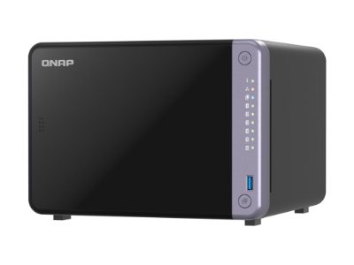 QNAP Cost-effective 6-bay 10GbE NAS, TS-632X-4G, Alpine, AL524, Processor frequency 2 GHz, 4 GB, DDR4 SODIMM, 120W adapter (12VDC), 100-240VAC