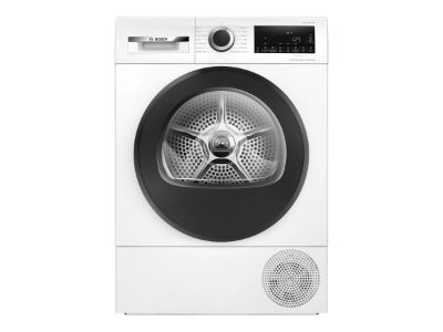 Bosch Dryer Machine, WQG2420PSN, Energy efficiency class A++, Front loading, 9 kg, Heat pump, LED, Depth 61.3 cm, White