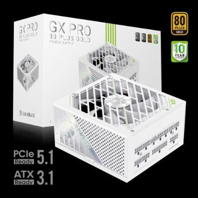 Gamemax PSU, GX PRO 1250G WH, 1250 W, Gold, White, Full Modular
