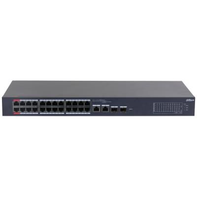 Switch, DAHUA, CS4226-24ET-240, Desktop/pedestal, Rack 1U, 24x10Base-T / 100Base-TX, 2x10/100/1000BASE-T/SFP combo, 2, 26, PoE ports 24, 240 Watts
