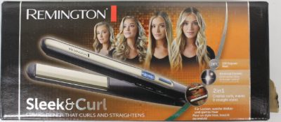 Remington Hair Straightener, S6500 Sleek & Curl, Warranty 24 month(s), Ceramic heating system, Display Yes, Temperature (max) 230 °C, Black