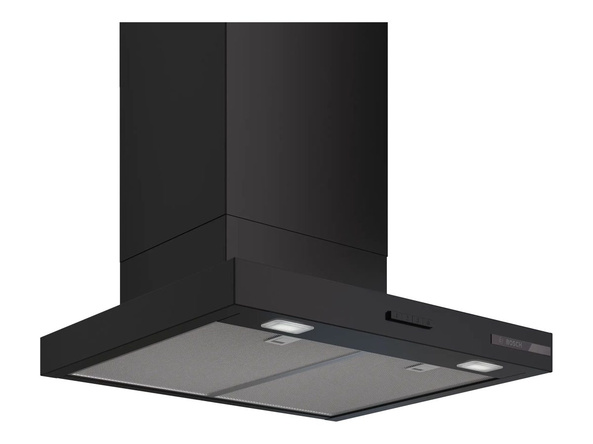 Bosch DWB65CC60, Hood, Wall mounted, Energy efficiency class B, Width 59.8 cm, Mechanical, 594 m³/h, Matte black, LED