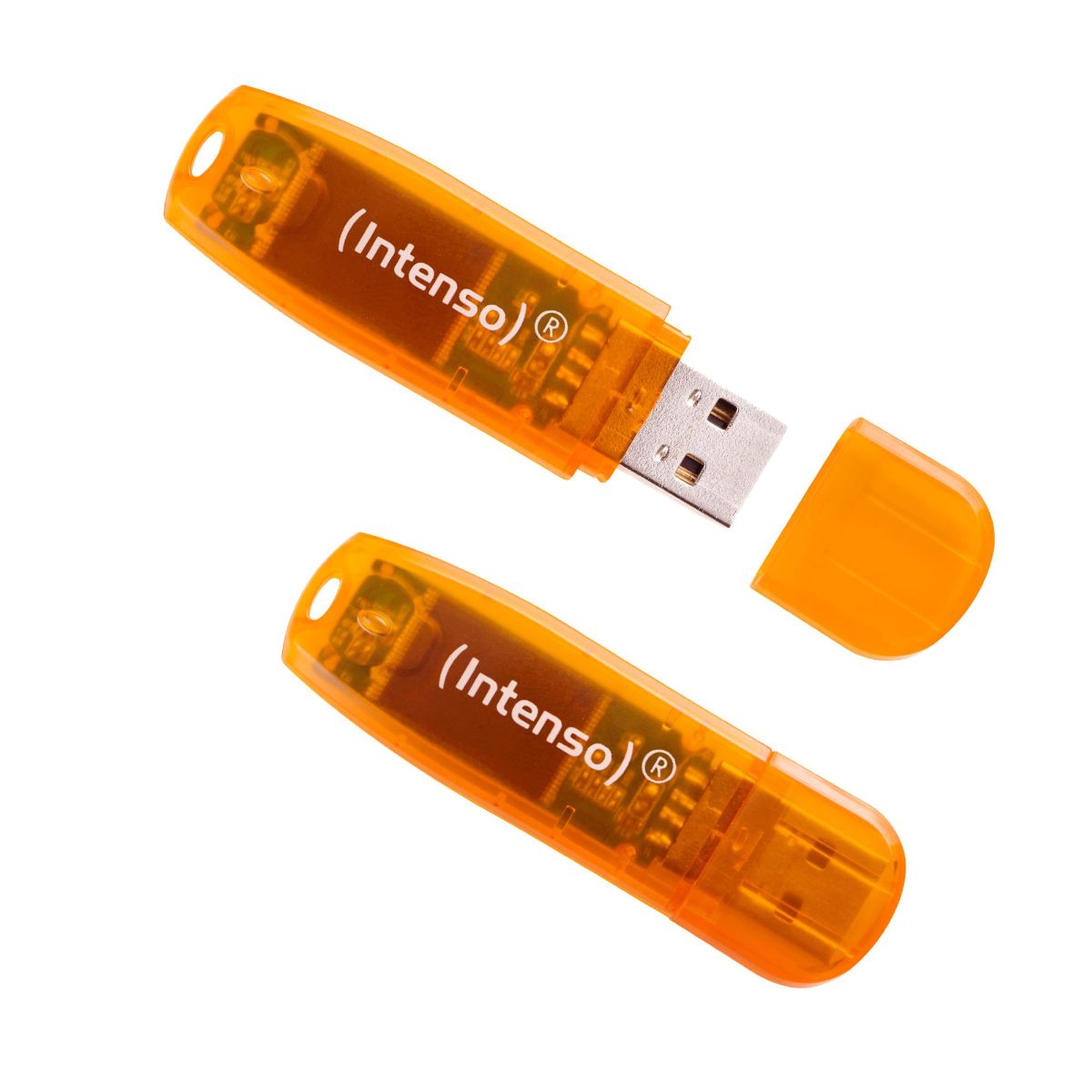 MEMORY DRIVE FLASH USB2 2X64GB/RAINBOW 3502492 INTENSO