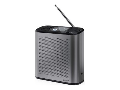 Sharp OSAKA Portable Digital Radio, DR-P530(GY), USB port, Bluetooth, FM radio, Wireless connection