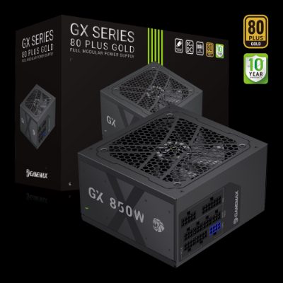 Gamemax PSU, GX 850GF, 850 W, Gold, Full Modular