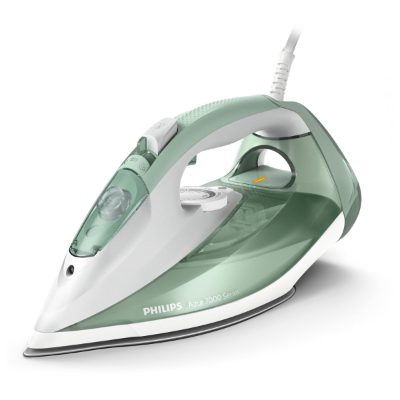 PHILIPS 7000 sērijas Tvaika gludeklis, gaiši zaļa/pelēka