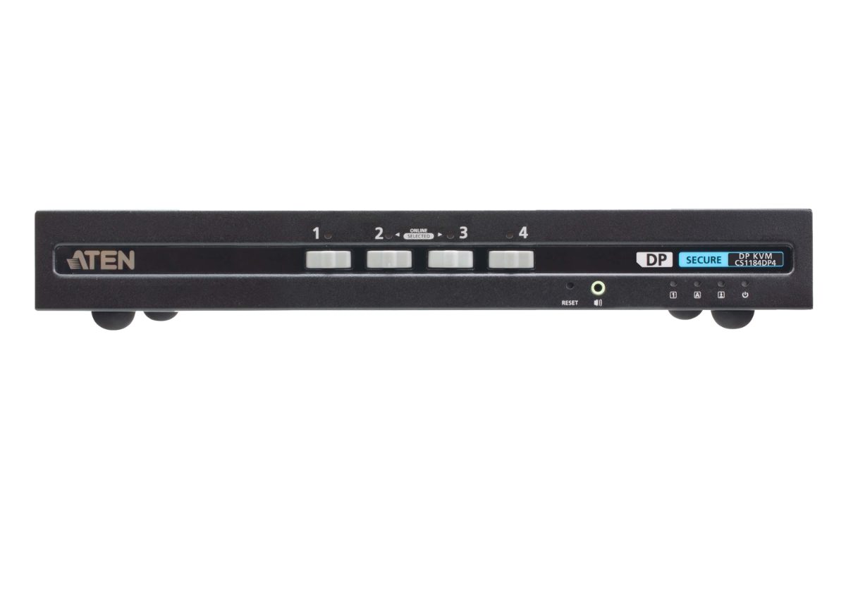 4P USB DP Single Display PP4 Secure KVM, CS1184DP4