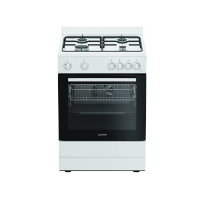INDESIT Cooker, I6G5KCW, Hob type Gas, Oven type Electric, White, Width 60 cm, Grilling, Depth 60 cm, 72 L