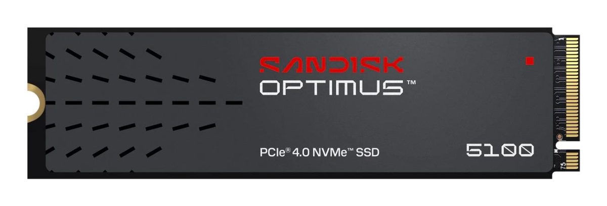 SSD, SANDISK, 1200xTBW rating, MTBF 1750000 h, Read speed 6900 MB/s, Write speed 6700 MB/s, NVMe Yes, PCI Express 4.0, M.2, 4000 GB, SDSP51400TAN-000E0