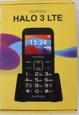 myPhone HALO 3 LTE (Black) Single SIM 2.31" IPS 240x320/128MB/64MB RAM/SD Card/4G LTE, myPhone HALO, 3 LTE, Black, 2.4 ", IPS, 48 MB, 128 MB, Dual SIM, Nano SIM, Bluetooth, 2.1, USB version Type-C, Built-in camera, Main camera resolution 0.3 MP, 1400 mAh, Warranty 24 month(s)