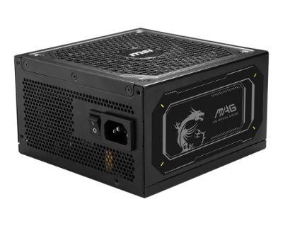 Power Supply, MSI, MAG A1000GL PCIE5 II, ATX 3.1, 1000 Watts, Efficiency 80 PLUS GOLD, PFC Active, MAGA1000GLPCIE5II