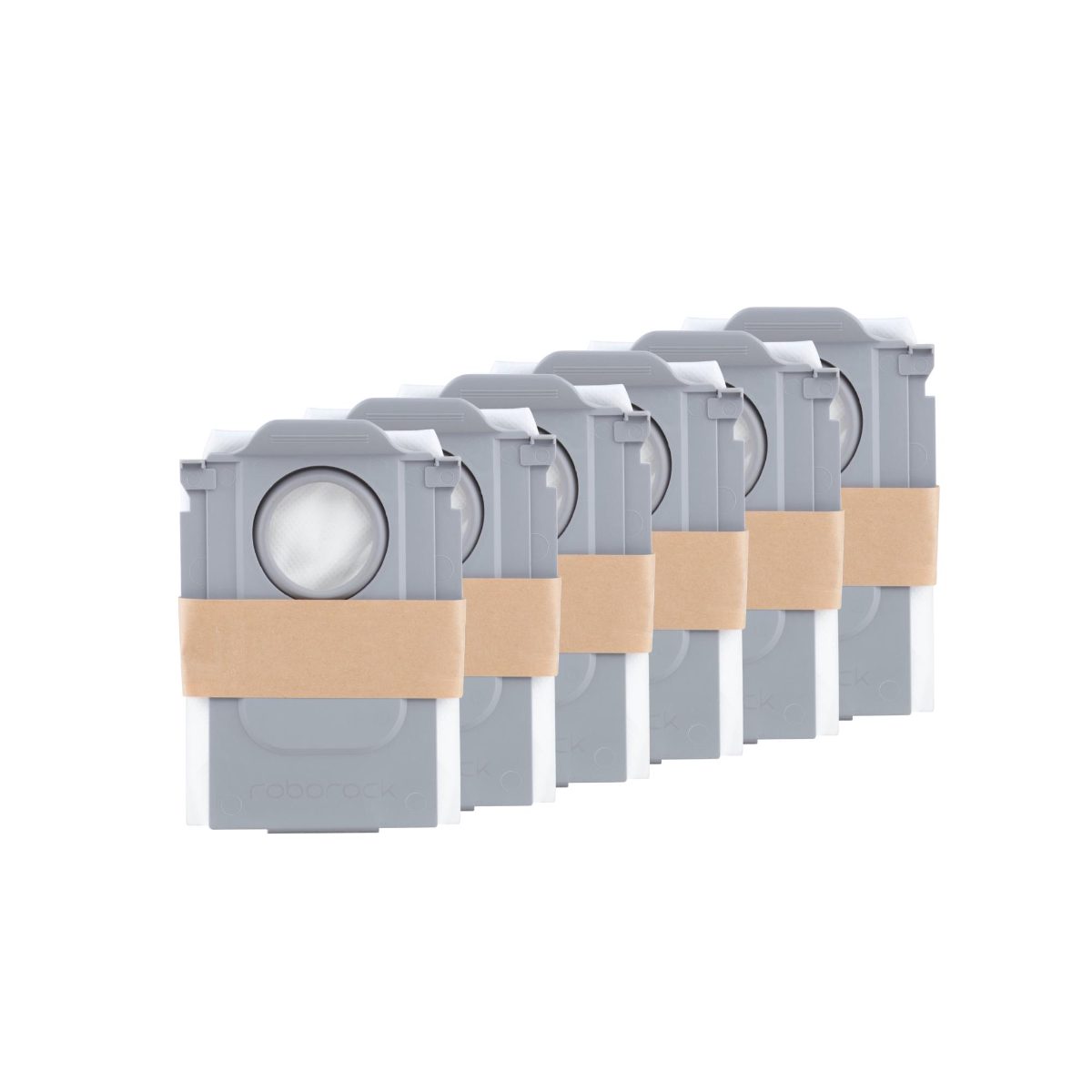Vacuum Cleaner Accessory, ROBOROCK, Disposable Dust Bag 6pcs, White, For Qrevo/Qrevo MaxV/S8 MaxV Ultra/S8 Max Ultra/Qrevo S/Qrevo Pro/Qrevo Master/Qrevo Curv, 8.02.0239
