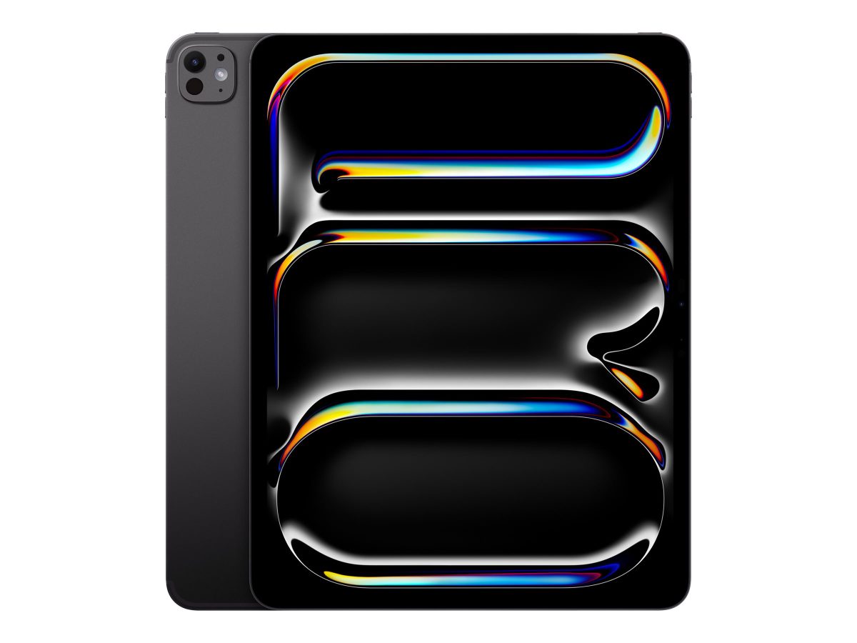 iPad Pro Wi-Fi + Cellular, 13 ", Space Black, OLED, Ultra Retina XDR, 2752 x 2064 pixels, Apple M5, 12 GB, 256 GB, 3G, 4G, 5G, Wi-Fi, Front camera, 12 MP, Rear camera, Bluetooth, 6, iPadOS, USB-C charging cable