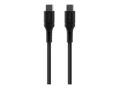 Liquid Silicone Cable USB-C/USB-C, 2m, 60W, FIXDLS-CC2-BK