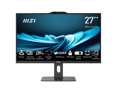 Monoblock PC, MSI, PRO, AP272P 14M, Business, All in One, CPU Intel Core i5, i5-14400, 2500 MHz, Screen 27", RAM 16GB, DDR4, 3200 MHz, SSD 512GB, Graphics card Intel UHD Graphics, Integrated, Colour Black, PROAP272P14M-867XEU