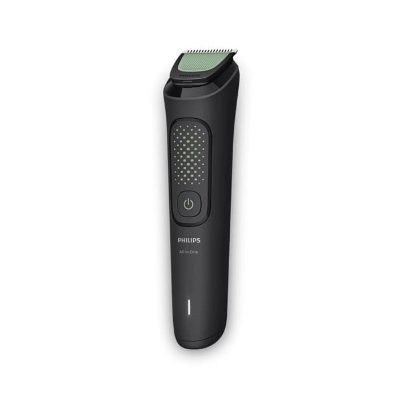 PHILIPS Multigroom series 3000 trimmeris (9-in-1), melns ar zaļu