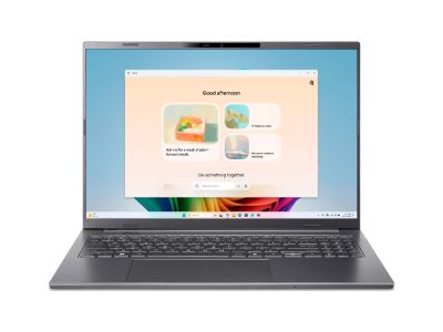 Notebook, ACER, Aspire, Aspire 16 AI, CPU Qualcomm Snapdragon, X1-26-100, 3 GHz, 16 ", 1920 x 1200 pixels, RAM 32 GB, LPDDR5x-SDRAM, SSD 1000 GB, Discrete graphics Not available, On-board graphics Yes, Numeric keypad Yes, OS installed Windows 11 Home, Colour Grey, Weight 1.55 kg, NX.JLNEL.002