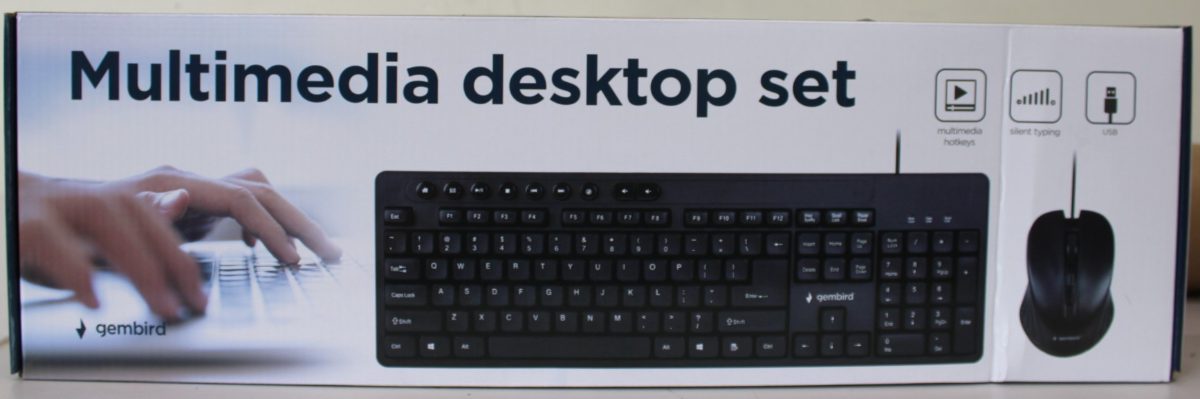Gembird KBS-UM-04 Multimedia desktop set, black, US-Layout, SALE OUT., Gembird, Multimedia desktop set, KBS-UM-04, USB Keyboard, Wired, Mouse included, US, Black