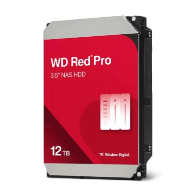 HDD, WESTERN DIGITAL, Red Pro, 12TB, SATA, 512 MB, 7200 rpm, 3,5", WD122KFBX