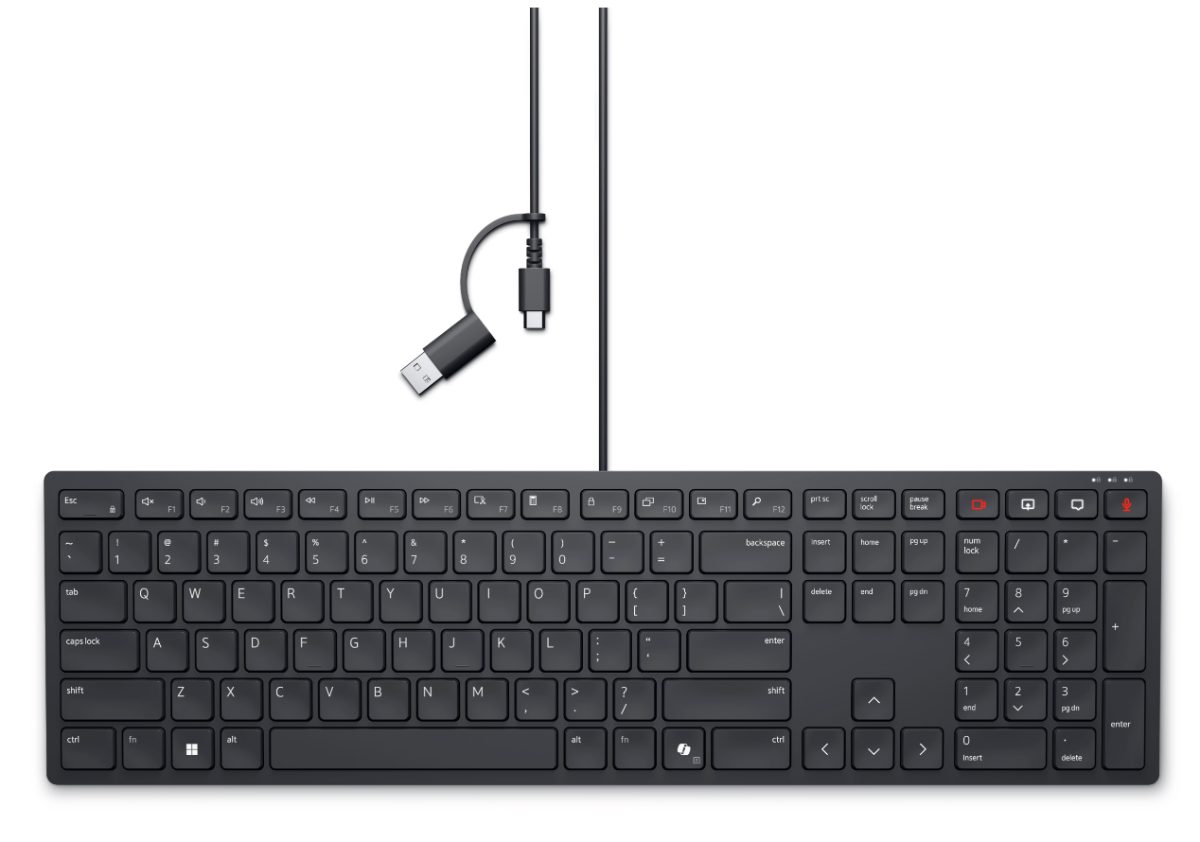 KB525C, Keyboard, Wired, Estonian, Black