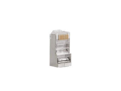 RJ45 Cat. 5/5e FTP Plug 8P8C, 100 pcs, Transparent