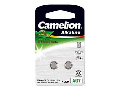 AG7/LR57/LR926/395, Alkaline Buttoncell, 2 pc(s)