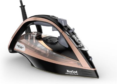 Steam Iron, FV9845, 3200 W, Water tank capacity 350 ml, Continuous steam 60 g/min, Black/Rose Gold