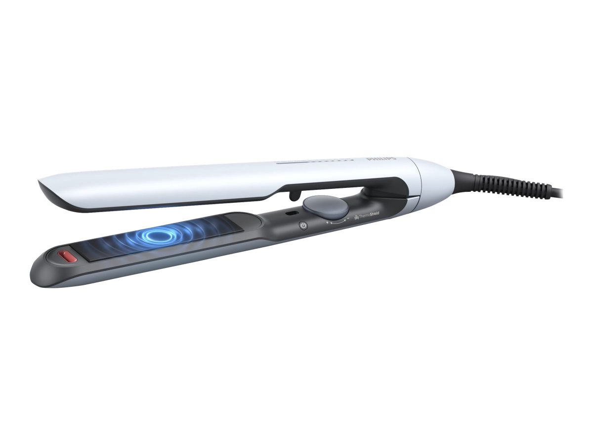 Hair Straitghtener, BHS520/00, Warranty 24 month(s), Ceramic heating system, Ionic function, Display LED, Temperature (max) 230 °C, Number of heating levels 12, Pale Blue