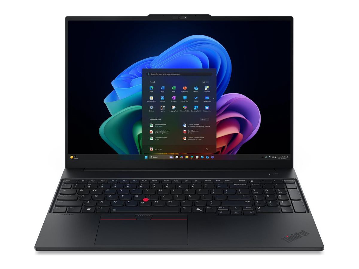 Lenovo ThinkPad E16 Gen 4 16 WUXGA i5-320/16GB/512GB/Intel Graphics/WIN11 Pro/Nordic Backlit kbd/Black/FP/3Y Warranty, Lenovo