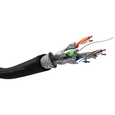 CAT 6 Outdoor Network Cable, S/FTP (PiMF), 100 m, 57195, U/UTP, Black