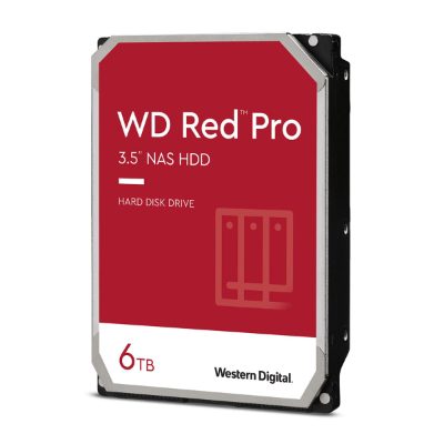 HDD, WESTERN DIGITAL, Red Pro, 6TB, SATA 3.0, 256 MB, 7200 rpm, 3,5", WD6005FFBX