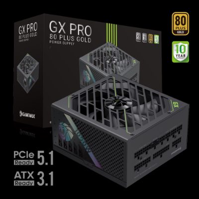 Gamemax PSU, GX PRO 1050G, 1050 W, Gold, Full Modular