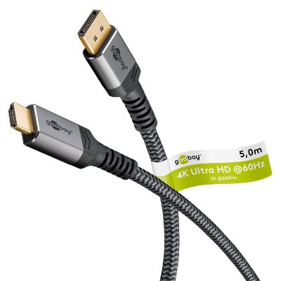 Goobay DisplayPort to HDMI Cable, 65271, 5 m