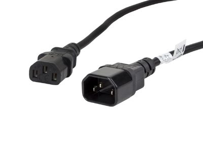 IEC 320 C13 to C14 Cable, CA-C13E-11CC-0018-BK