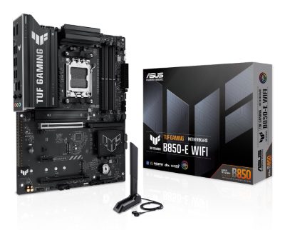 Mainboard, ASUS, AMD B850, SAM5, ATX, Memory DDR5, Memory slots 4, 1xPCI-Express 4.0 1x, 1xPCI-Express 4.0 16x, 1xPCI-Express 5.0 16x, 3xM.2, 1xHDMI, 1xDisplayPort, 3xUSB 2.0, 4xUSB 3.2, 1xUSB-C, 1xRJ45, 3xAudio port, TUFGAMINGB850-EWIFI