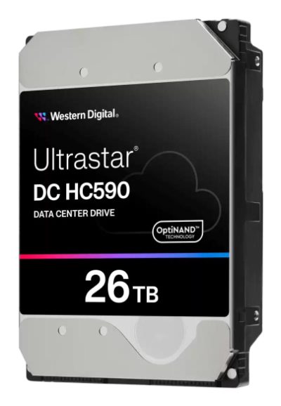 HDD, WESTERN DIGITAL ULTRASTAR, Ultrastar DC HC590, WUH722626ALE6L4 0F65672, 26TB, SATA 3.0, 512 MB, 7200 rpm, 3,5", 0F65672