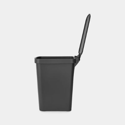 BRABANTIA atkritumu tvertne ar pedāli StepUp,25 l, Dark Grey