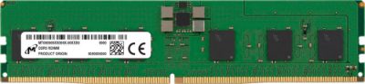 Server Memory Module, MICRON, DDR5, 16 GB, Registered (buffered), 6400 MHz, CL 52, 288-pin DIMM, MTC10F1084S1RC64BT