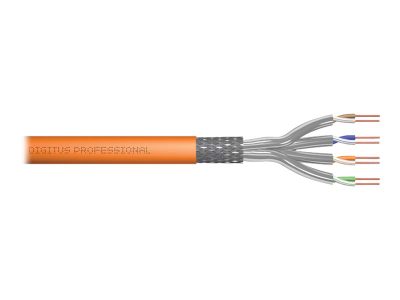 Cat 7 S/FTP installation cable, duplex, Dca-s1a d1 a1, DK-1743-VH-D-1